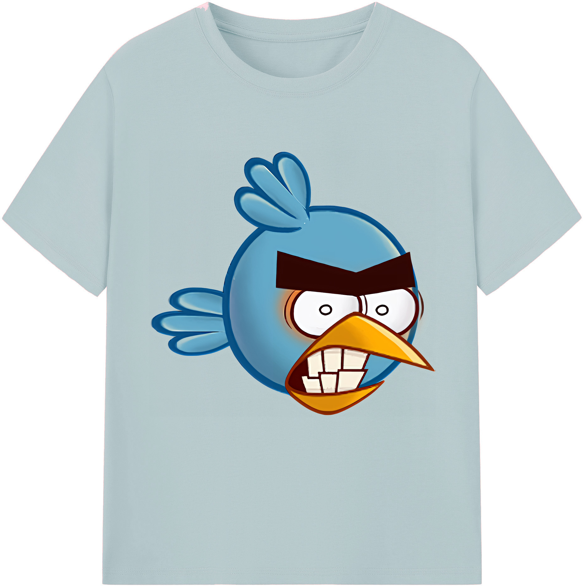 （画像用） Angry Birds アングリーバード 綿100％半袖Tシャツ（フロントプリント）